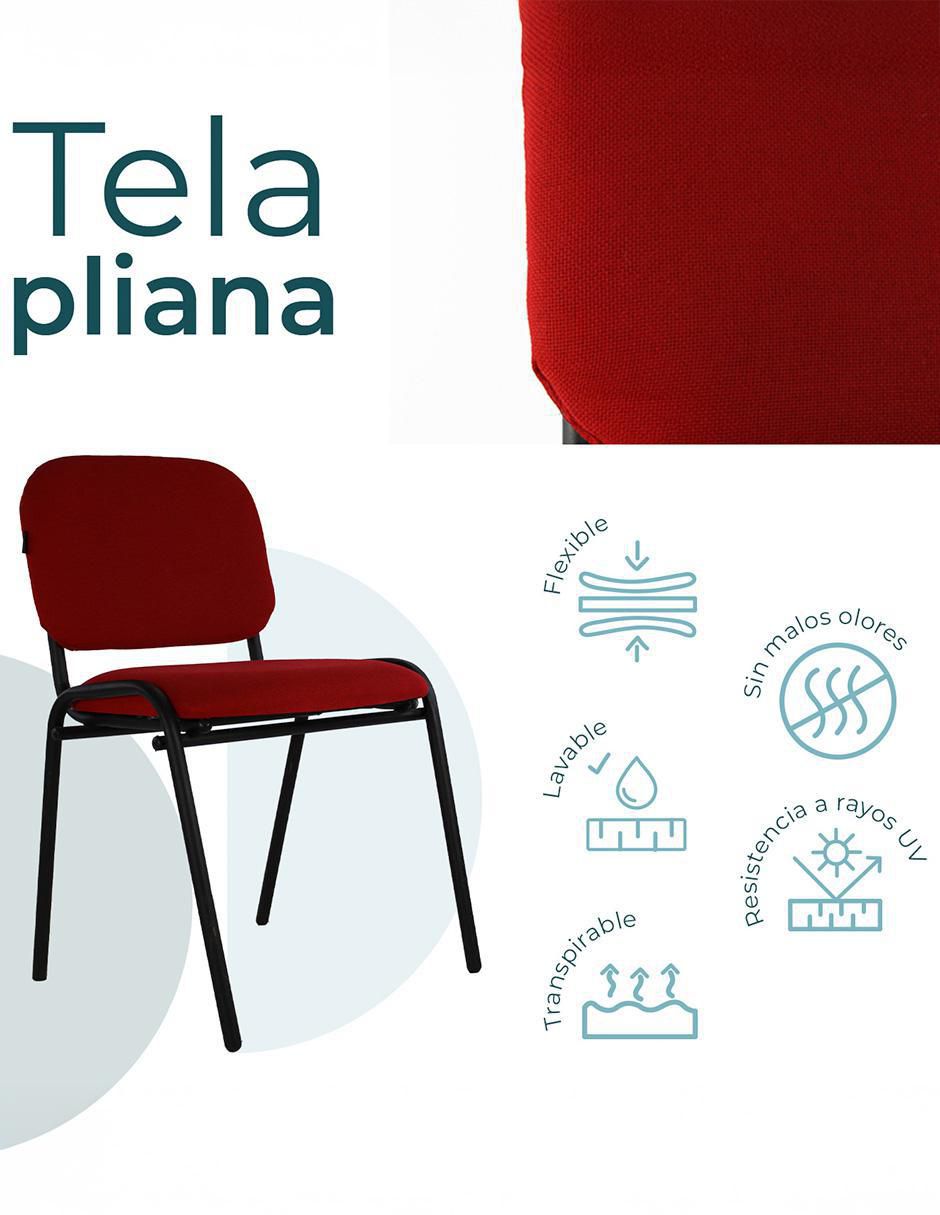 Juego de sillas 4 "piezas" set 4 sillas 104z mundo in "de" metal y tela adulto