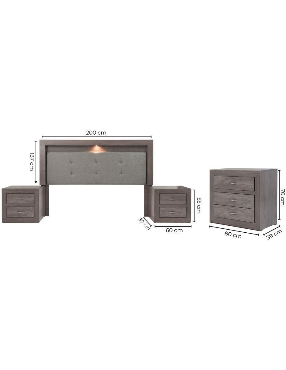 Set recámara Aurora de MDF 11