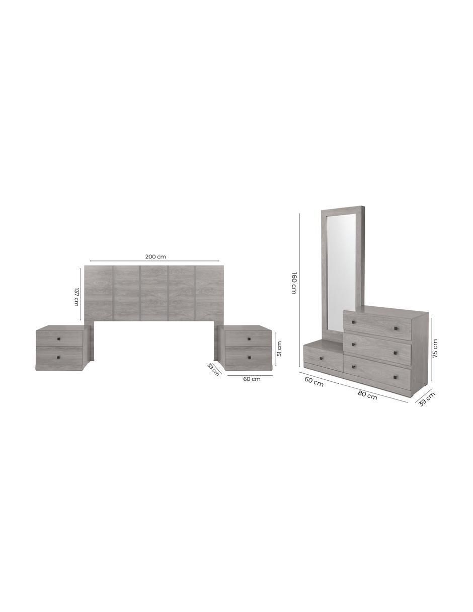 Set recámara Louvre de MDF 12