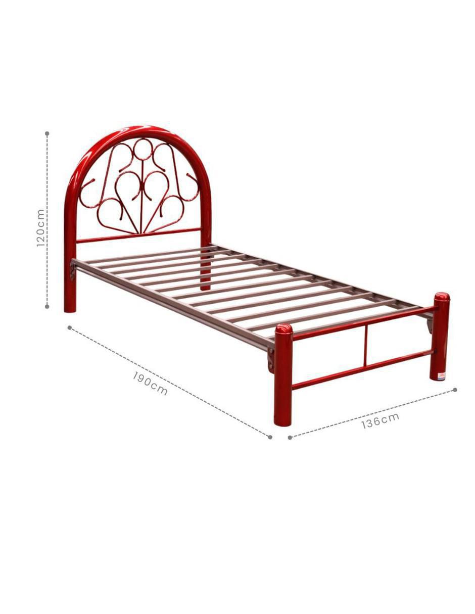Cama teka matrimonial jaco "de" acero mat