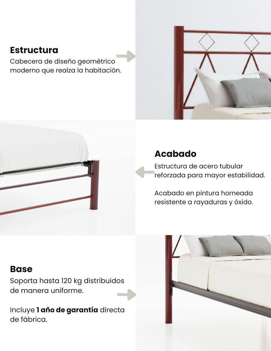 Cama de acero Individual 3