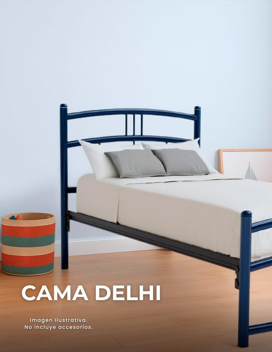 Cama Delhi de acero matrimonial 4