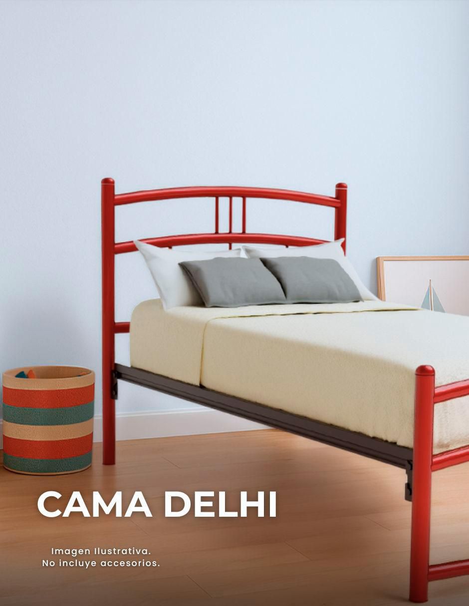 Cama delhi matrimonial jaco "de" acero mat