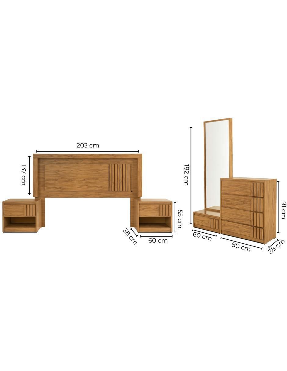 Set recámara Qatar de MDF 15
