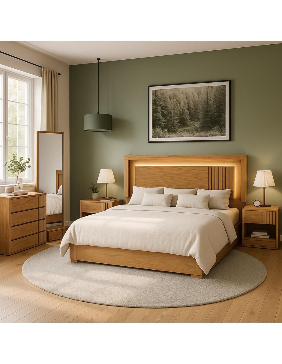 Cabecera Qatar de mdf 8