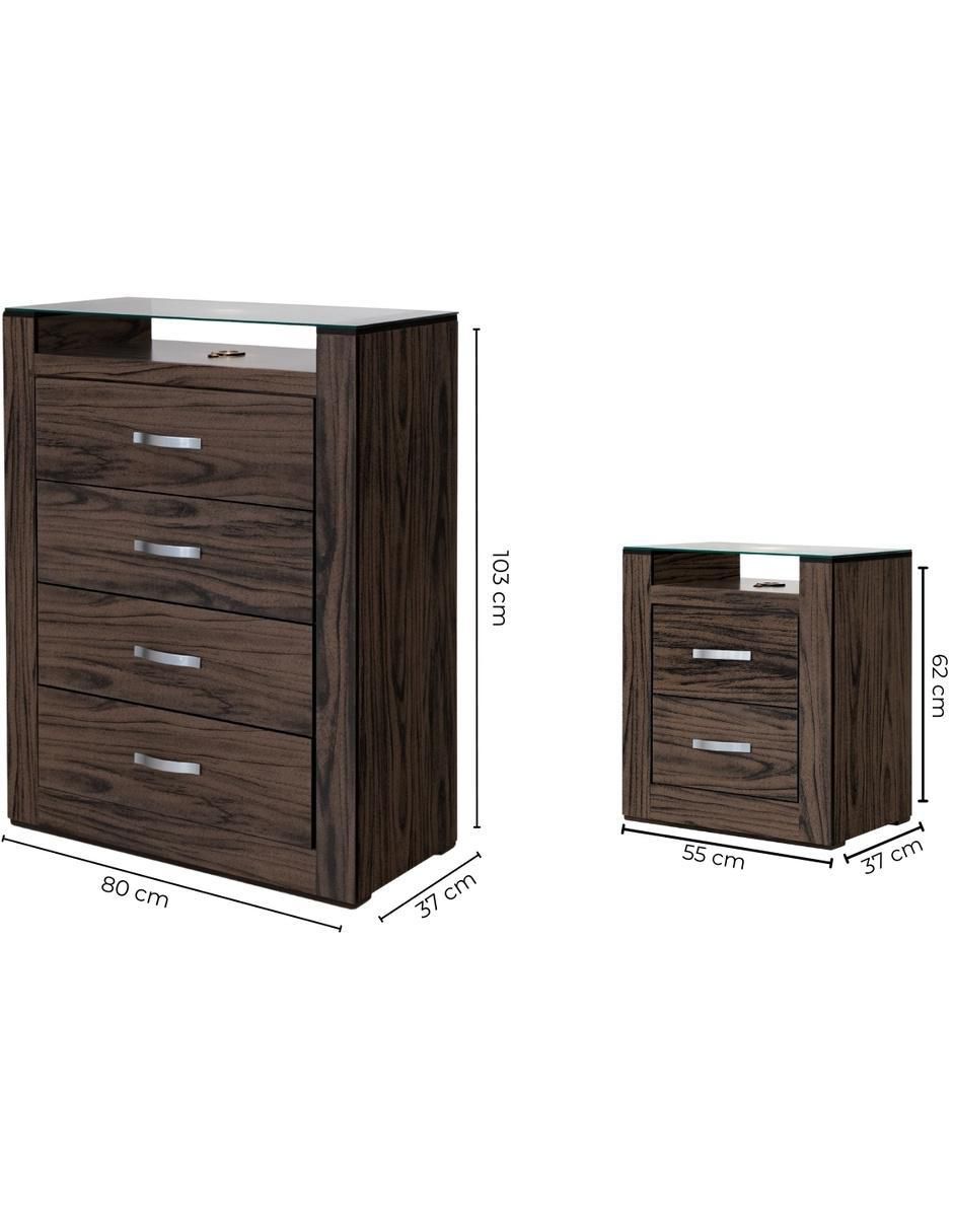 Set de buró Magnolia de MDF 9