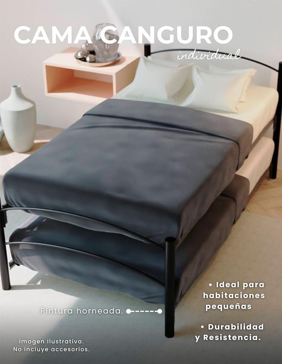 Cama Canguro Jack de acero individual 2
