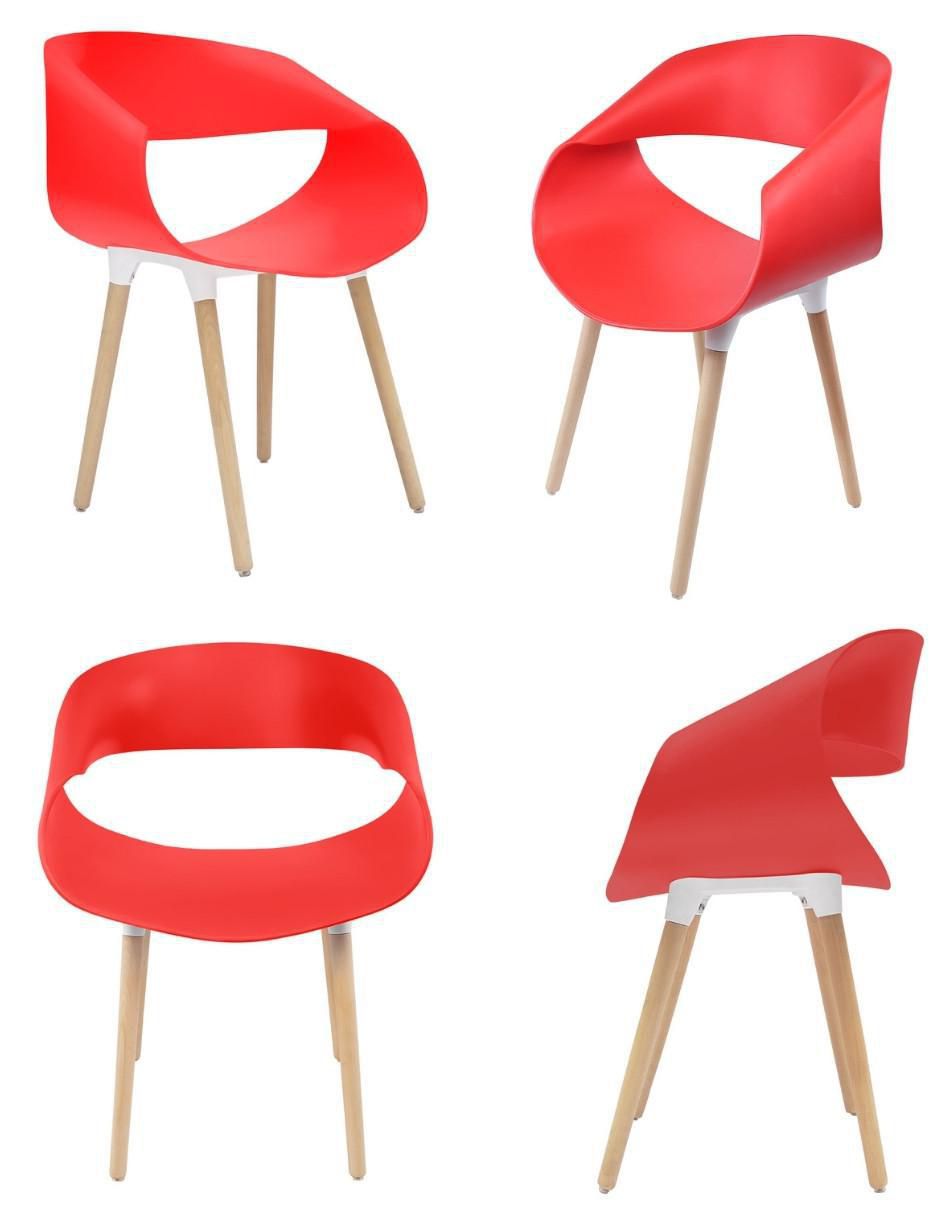 Juego de sillas 4 piezas Eames de plástico adulto