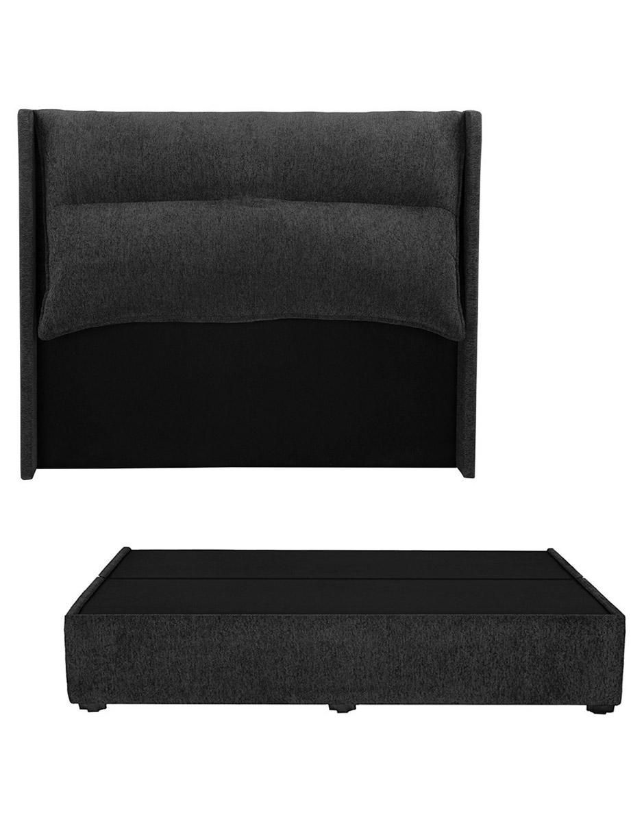 Cama becca base dicasa "de" madera y tela ks