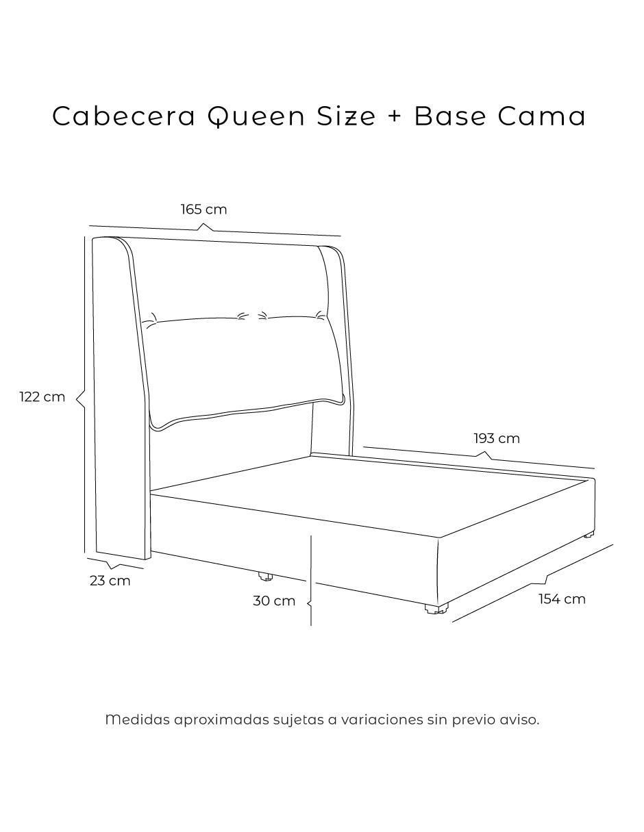 Cama becca base dicasa "de" madera y tela qs