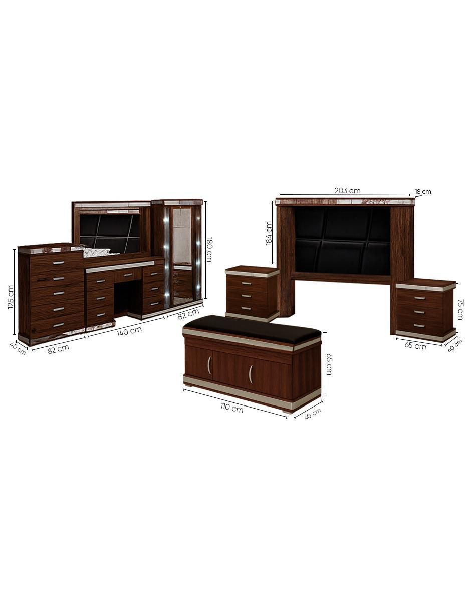 Set recámara Aurea de mdf 8