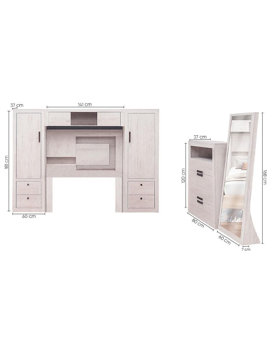 Set recámara Esmeralda de MDF 7
