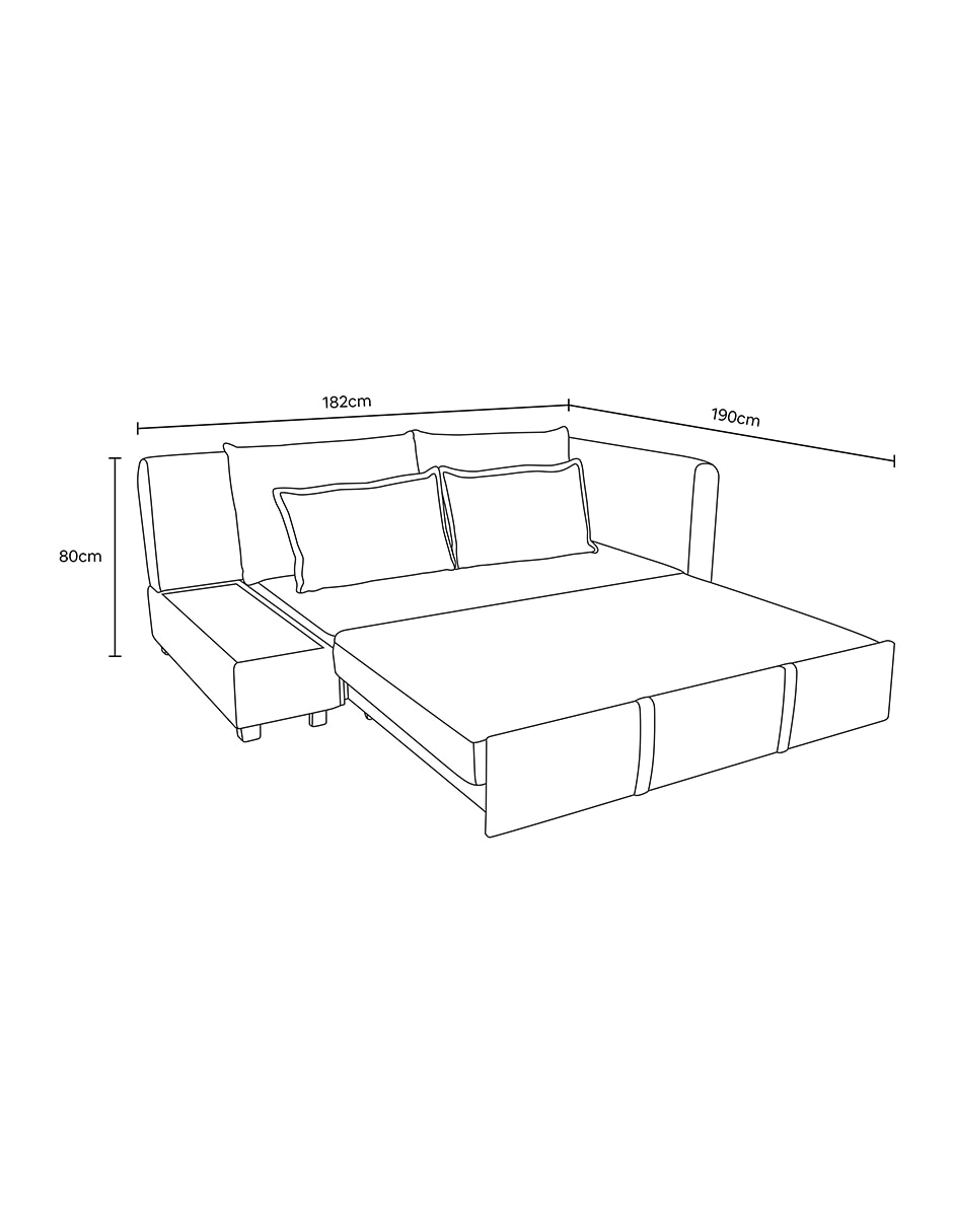 Sofá cama luxor de madera pino 22