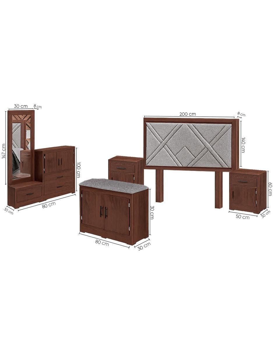 Set recámara Vancouver de mdf 6