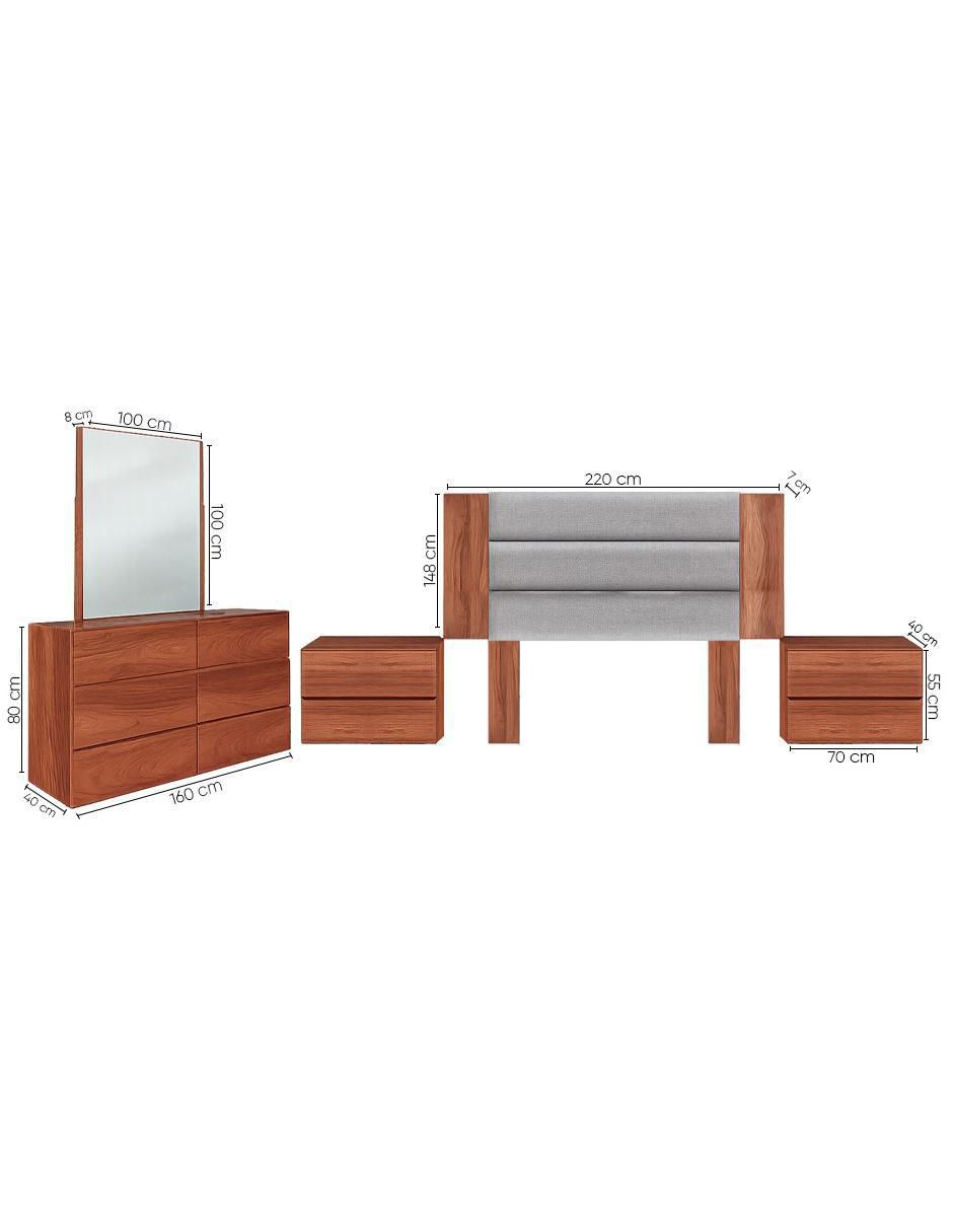 Set recámara Janis de mdf 6