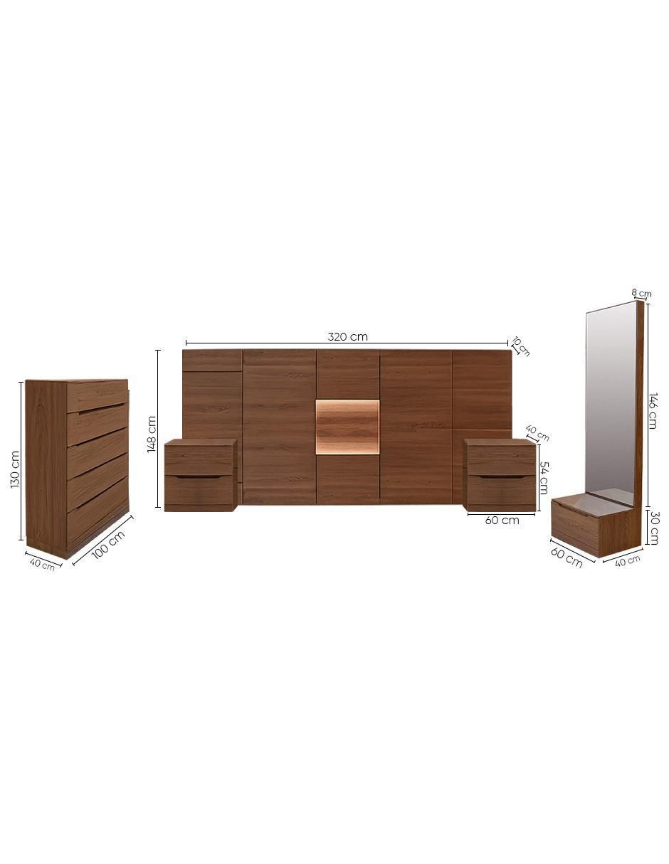 Set recámara Noam de mdf 7
