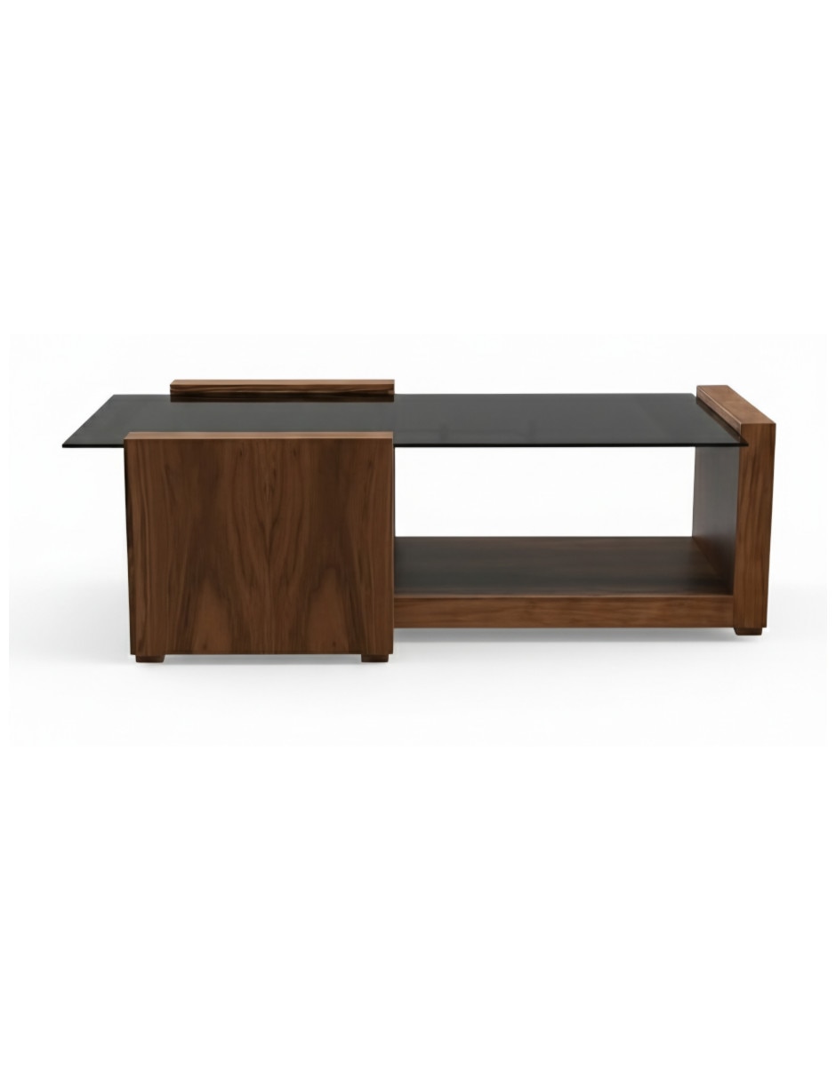 Mesa de centro Petro de madera nogal 2