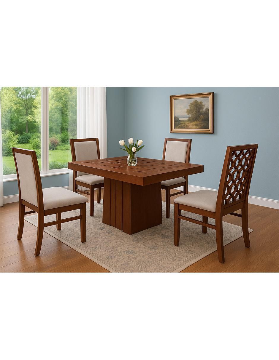 Comedor Rory para 4 personas de mdf, melamina 5