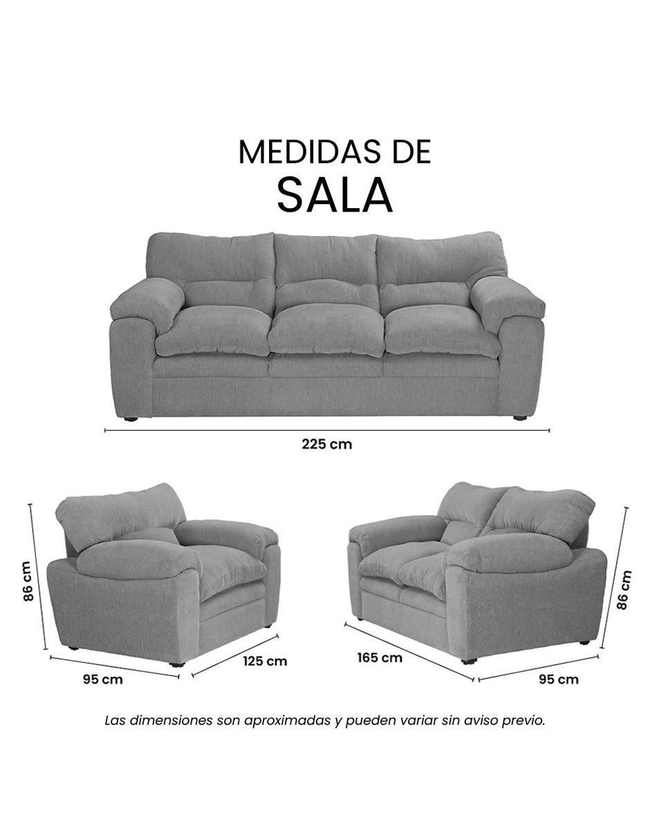 "sala 3 piezas" cosmo trinity "de" madera