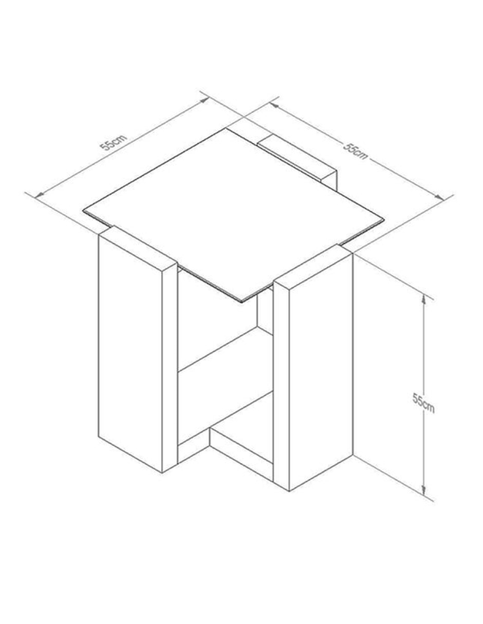 Mesa lateral de madera nogal 5