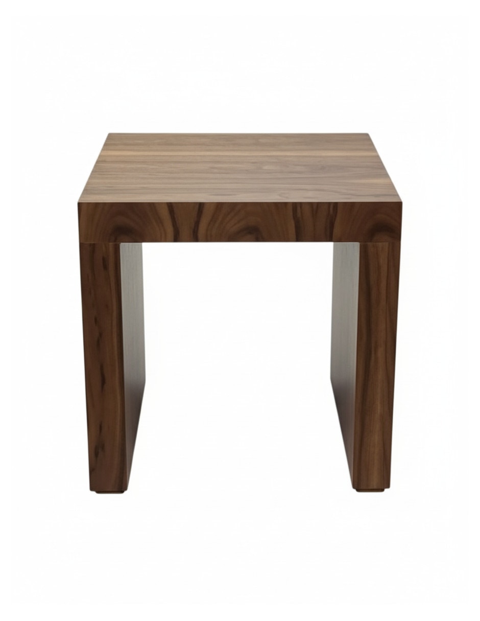 Mesa lateral de madera nogal Mesa lateral de madera nogal