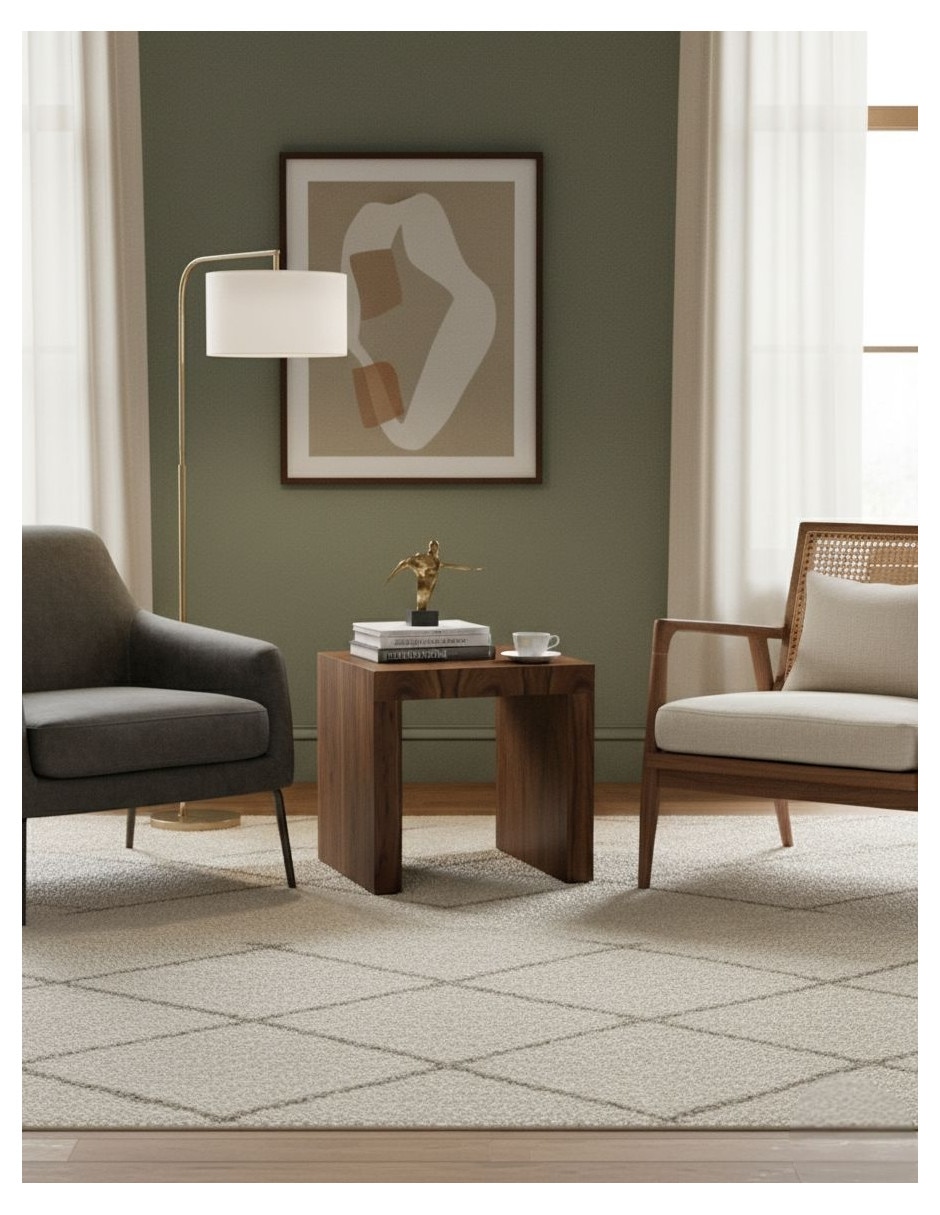 Mesa lateral de madera nogal 4