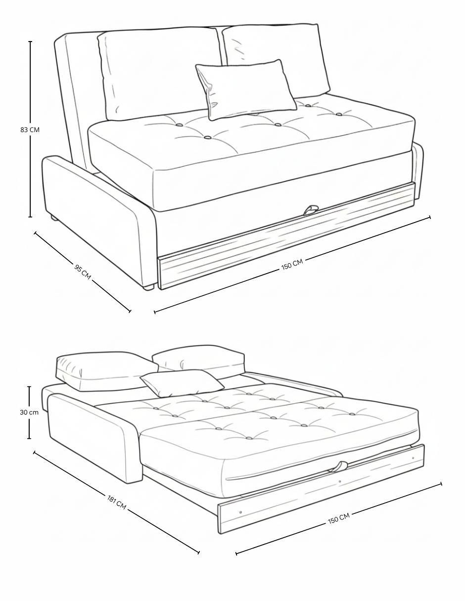 Sofá cama Floid 10