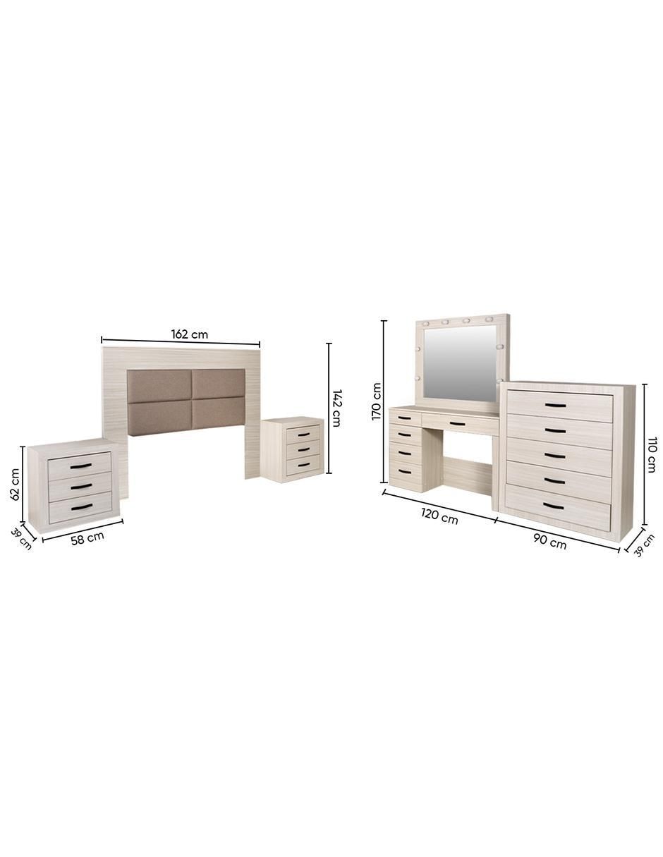 Set recámara Anna de mdf 21
