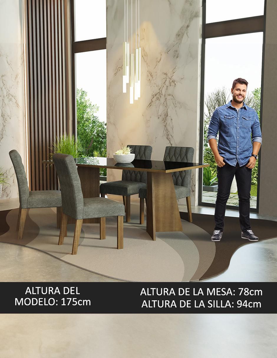 Comedor Harper para 4 personas 10