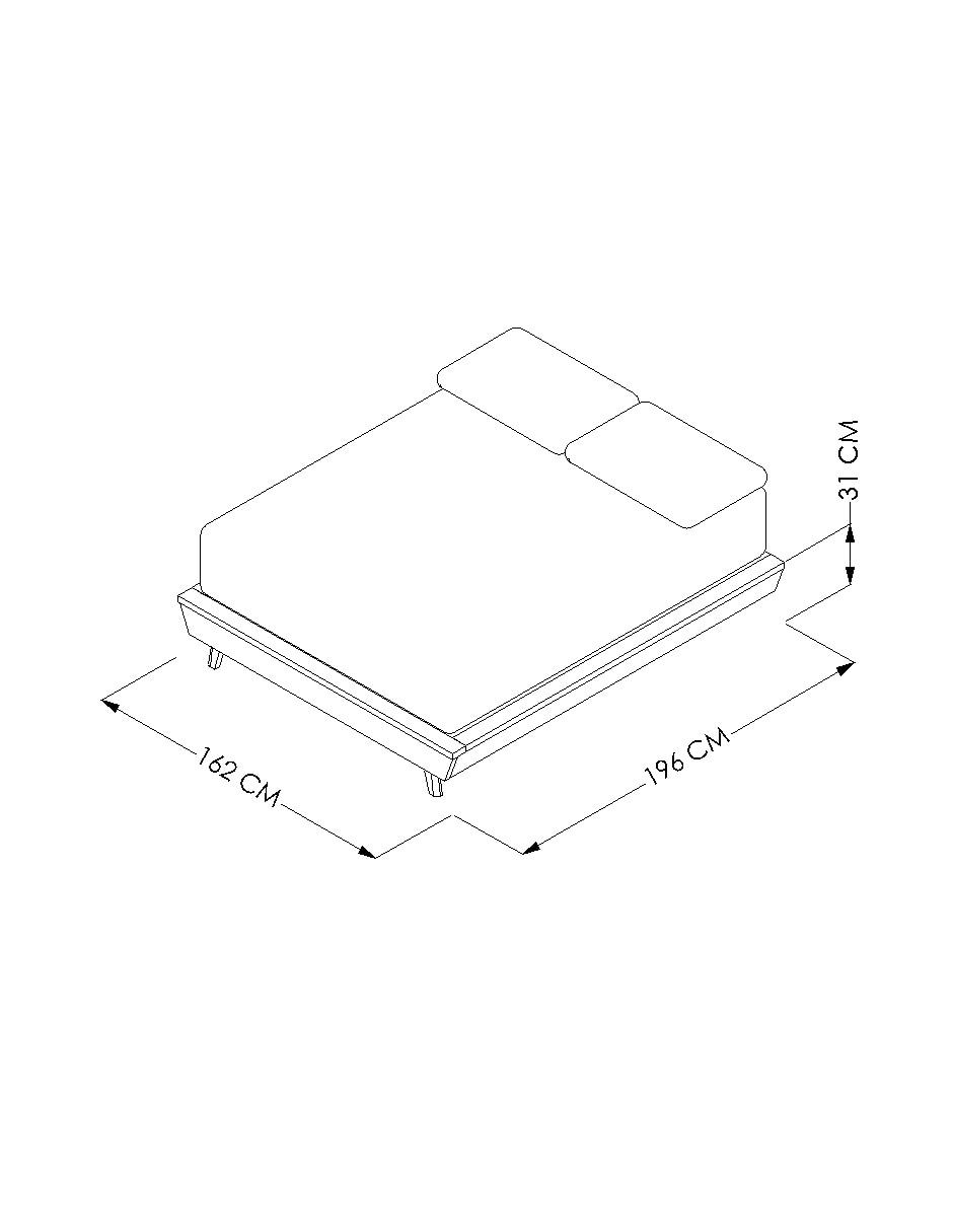 Base para cama armable Horus de chapa madera Queen size 8