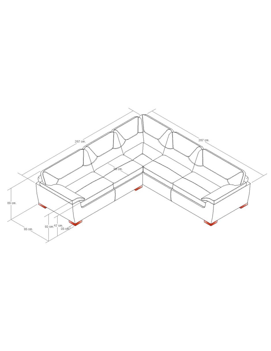 Sala modular Artic de piel y vinil 8