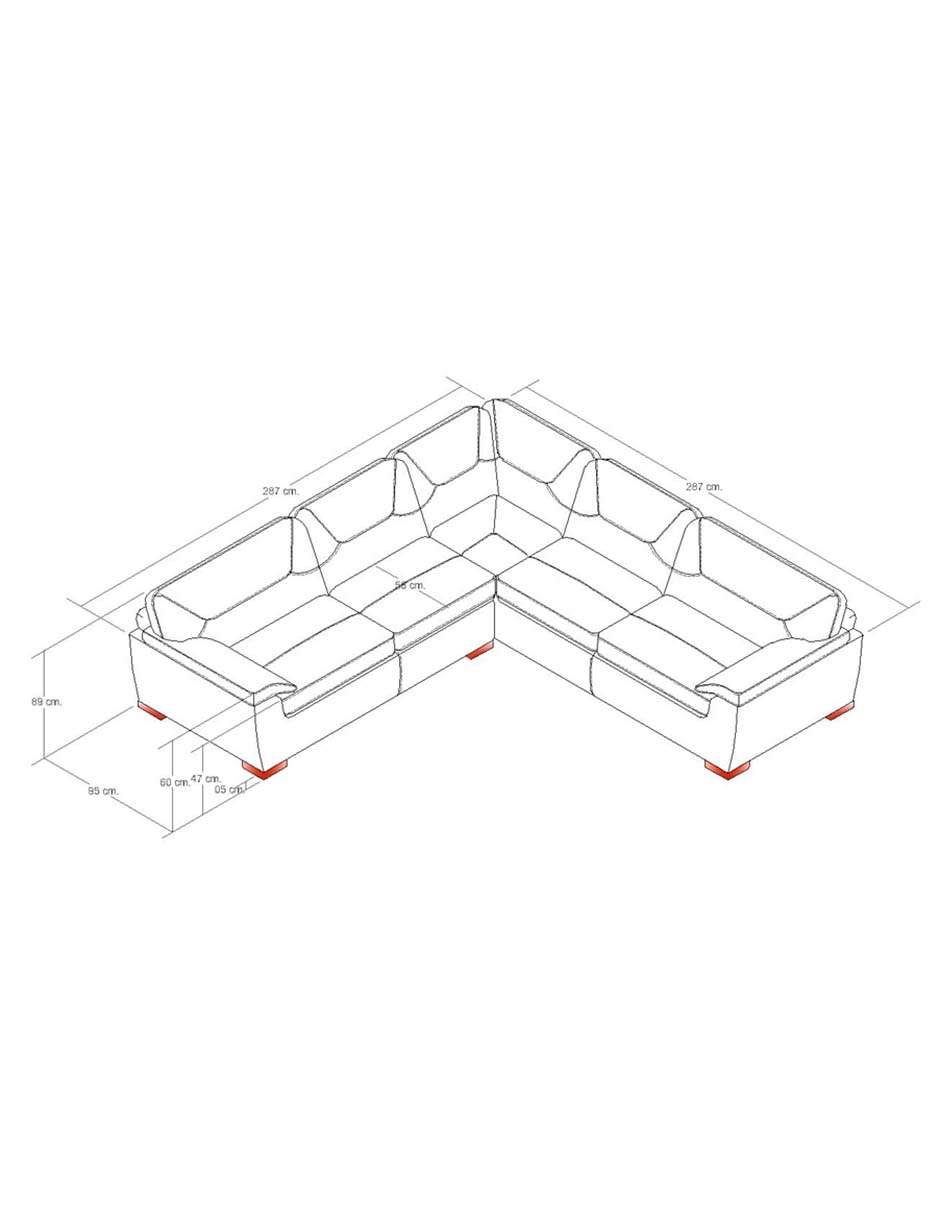 Sala modular Artic de piel y vinil 8