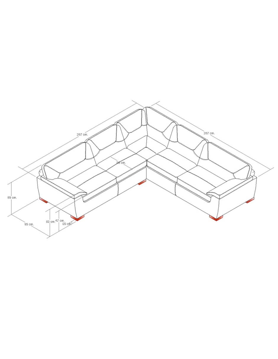 Sala modular Artic de piel y vinil 8