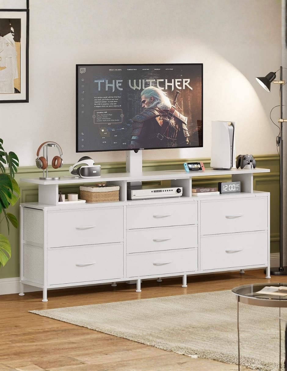 Cajonera armable con soporte para tv de MDF 3