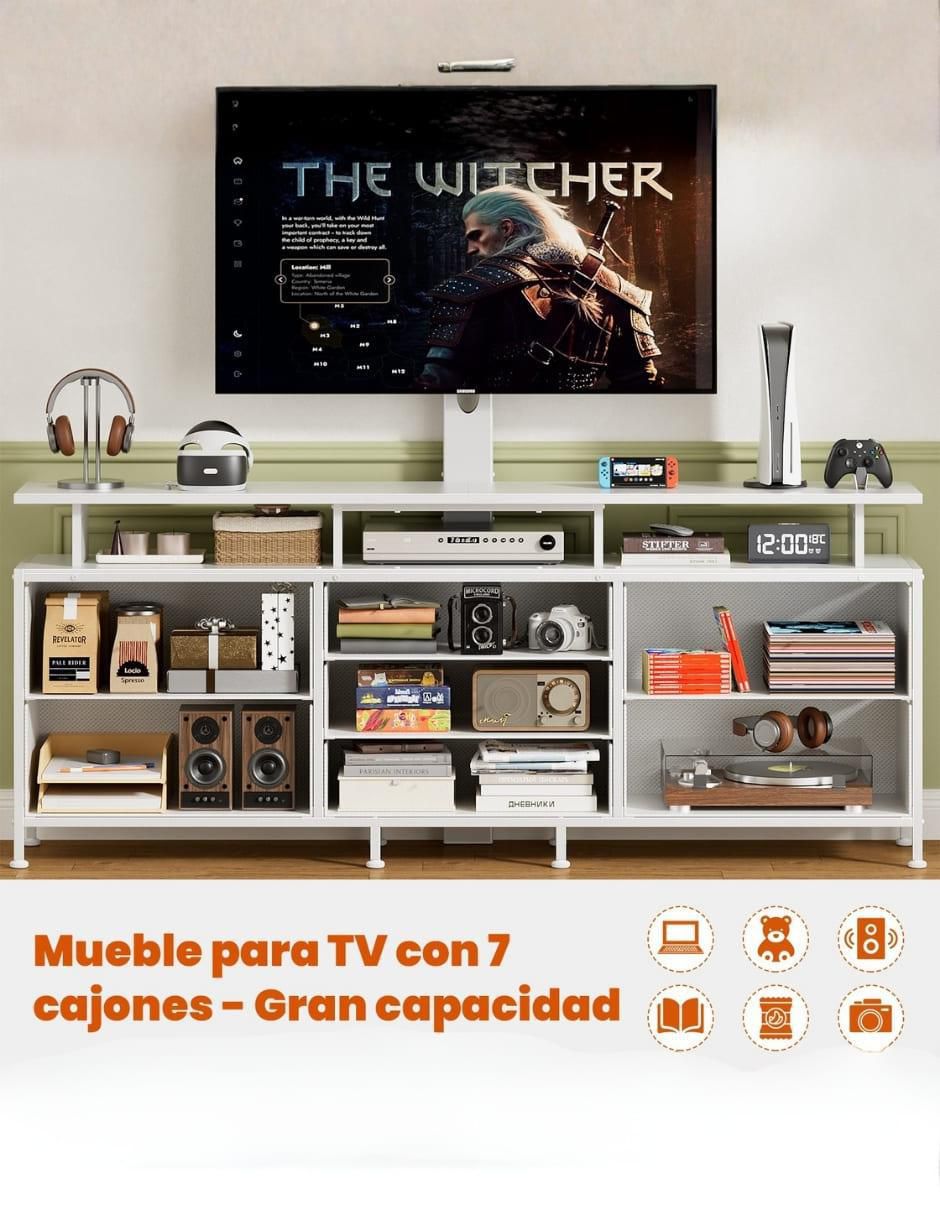 Cajonera armable con soporte para tv de MDF 5