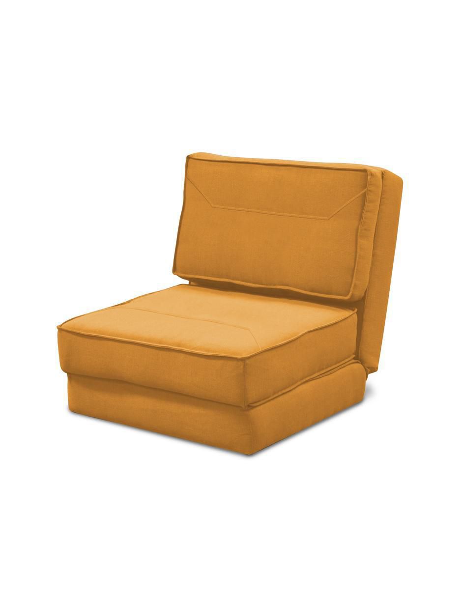 Sofá cama Converticama de madera y tela