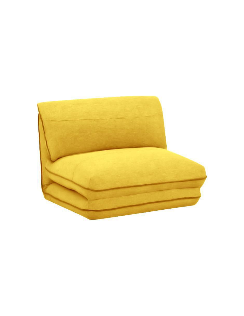 Sofá cama de madera y tela 2