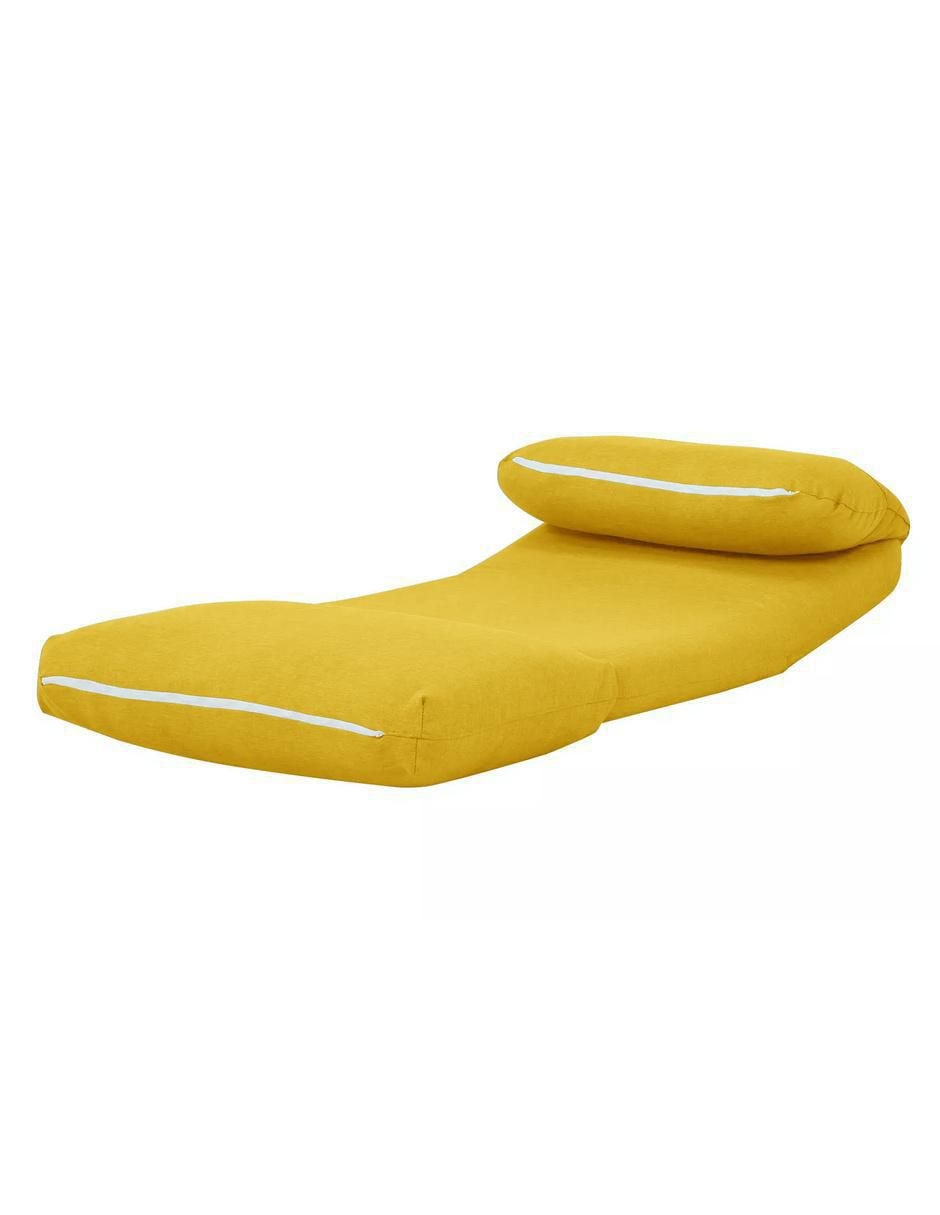 Sofá cama de madera y tela 4