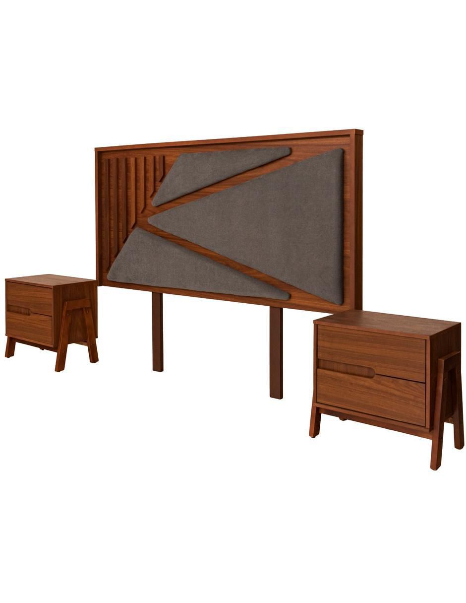 Set recámara Zia de chapa madera 3