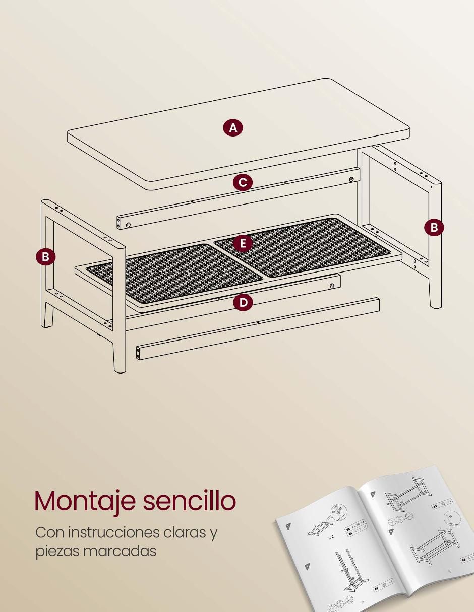 Mesa de centro armable 5