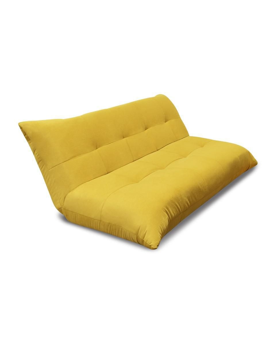 Sofá cama de madera y tela 2
