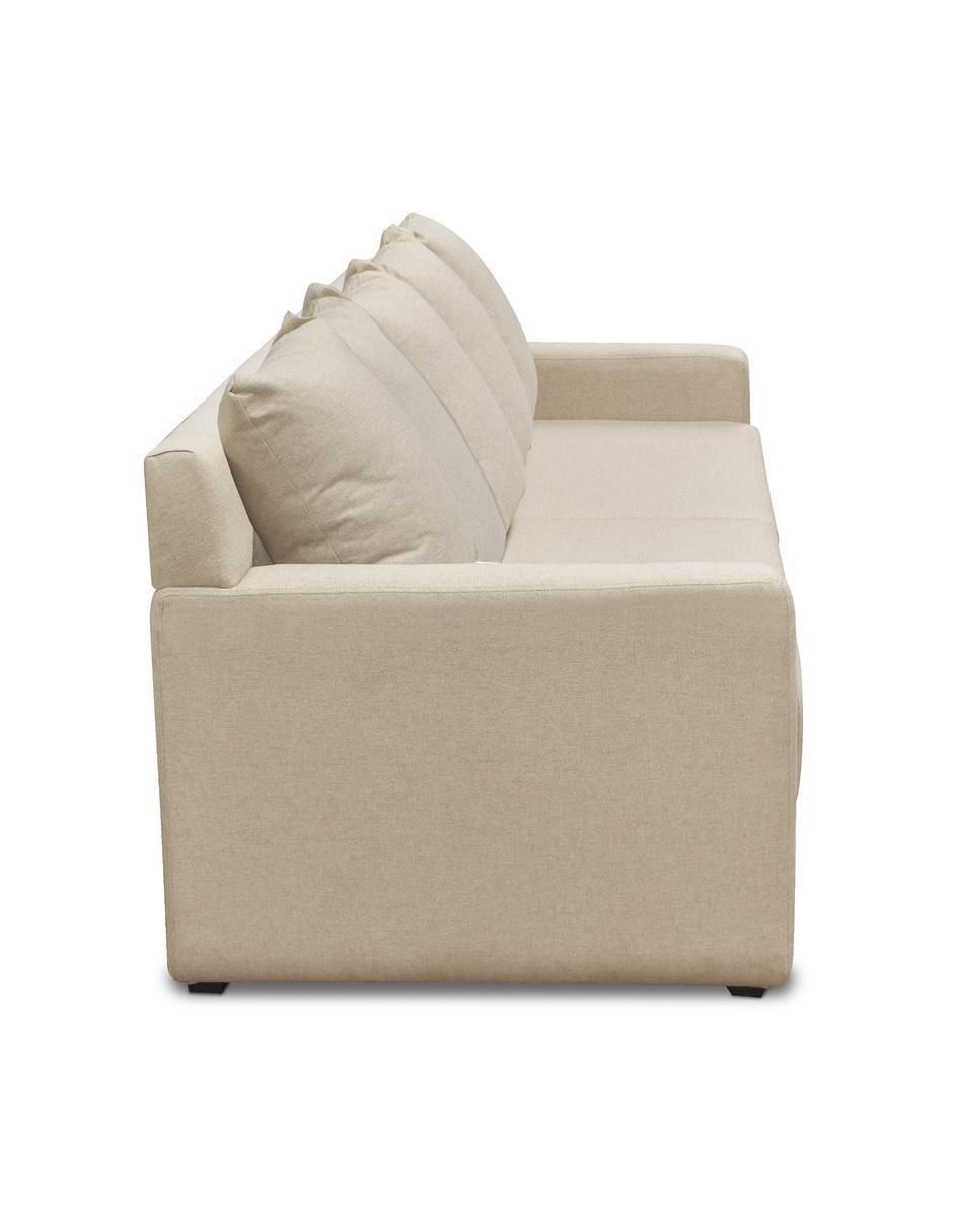 Sofá cama de madera y tela 3