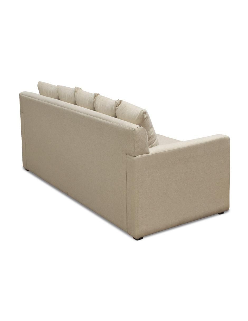 Sofá cama de madera y tela 4