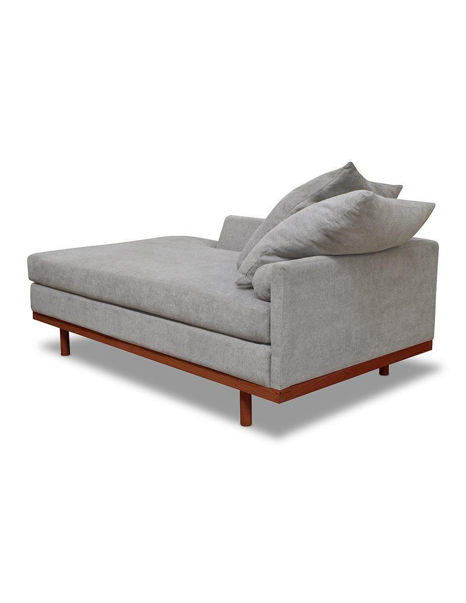 Sofá cama armable de madera y tela 3