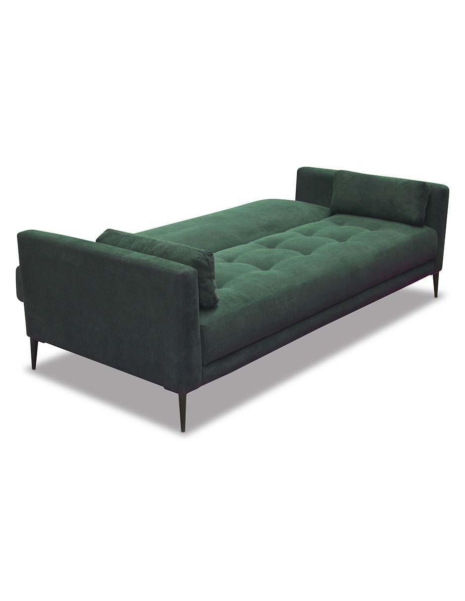 Sofá cama armable de madera y tela 3