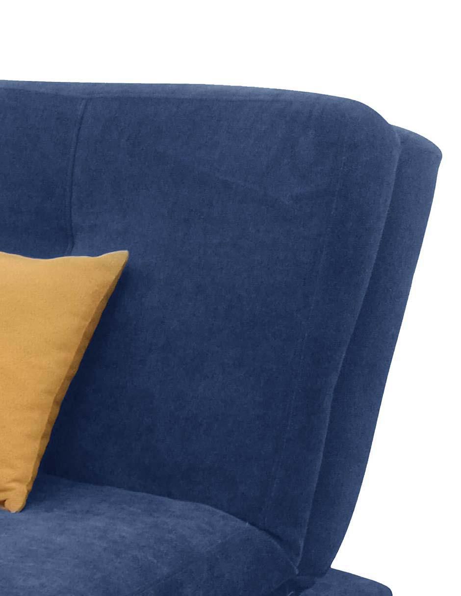 Sofá cama armable de madera y tela 4