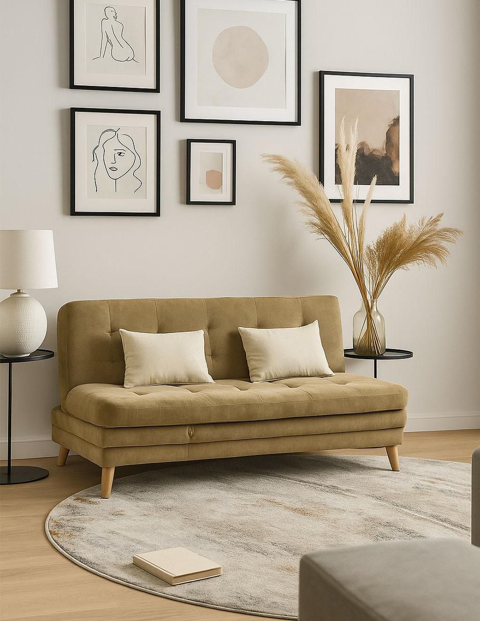 "futón/sofá cama" sí sofa cama carpe diem "de" madera y tela