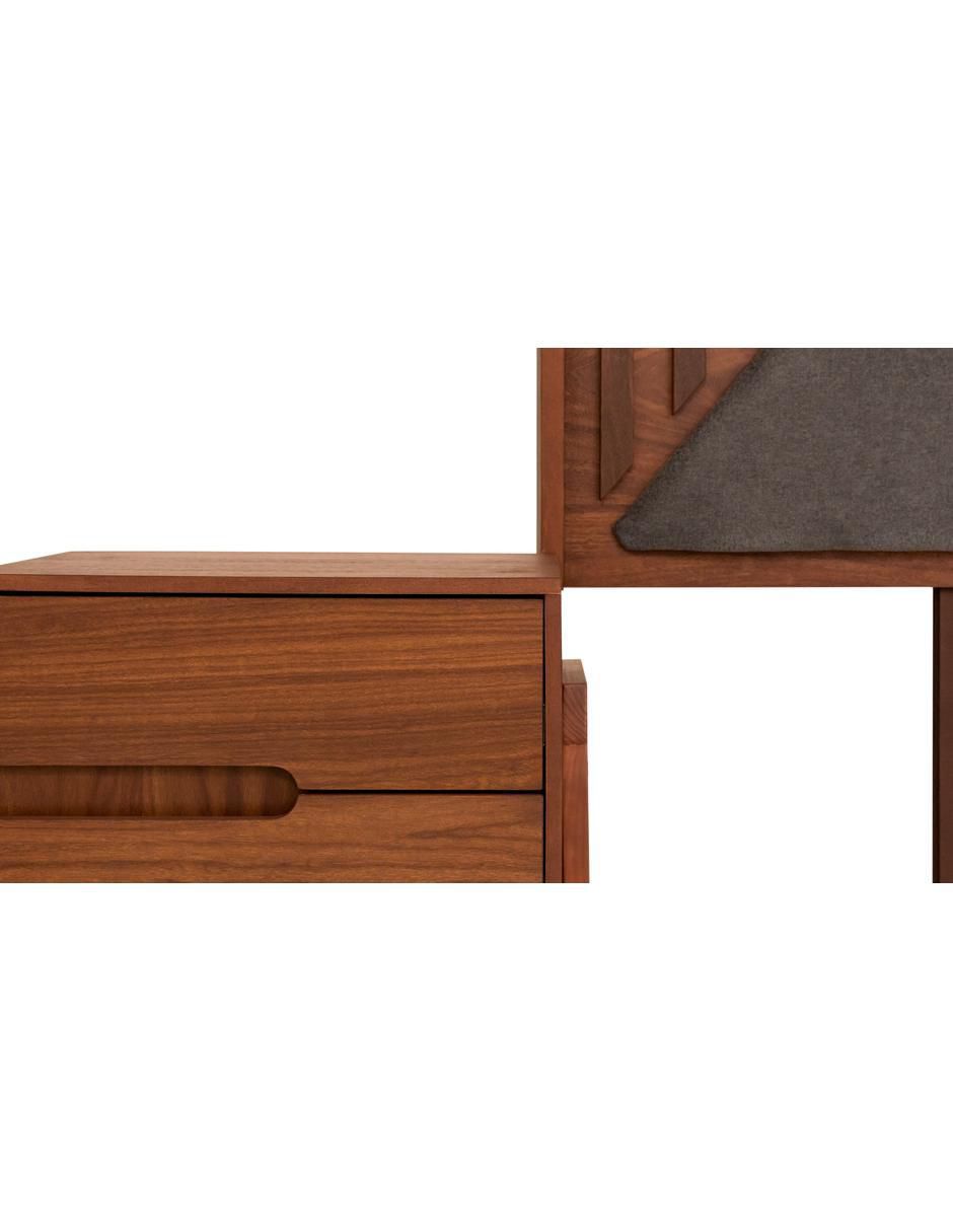 Set recámara Zia de chapa madera 5