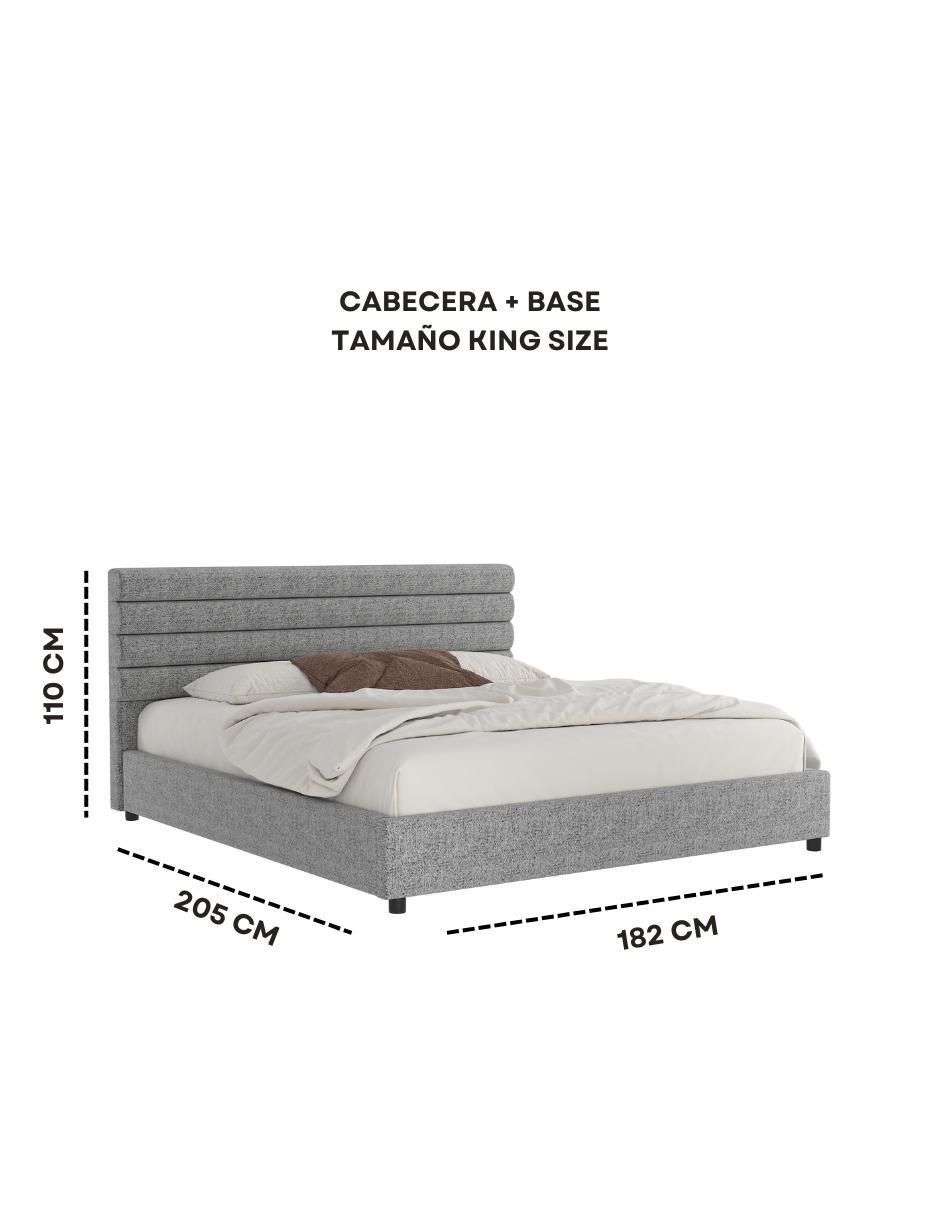Cama Mosh de madera y tela 2