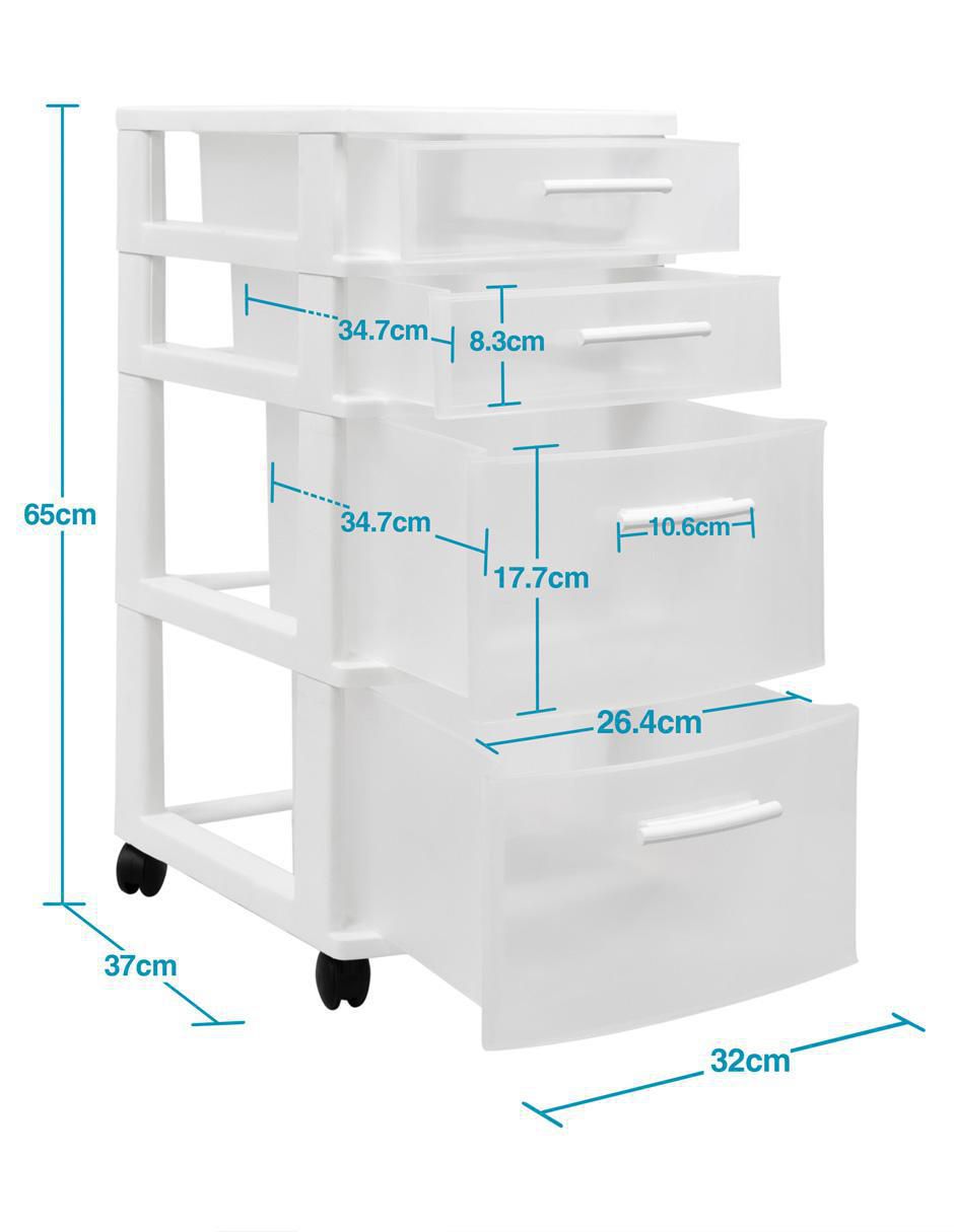 Cajonera armable Eclypse de plástico 4